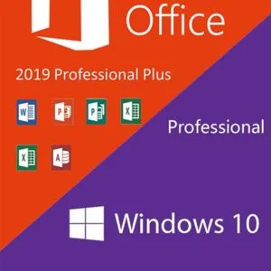windows 10 pro retail office 2019 pro p c2db Windows 10 Pro + Office 2019 Pro Plus Bundle (Phone Activation)
